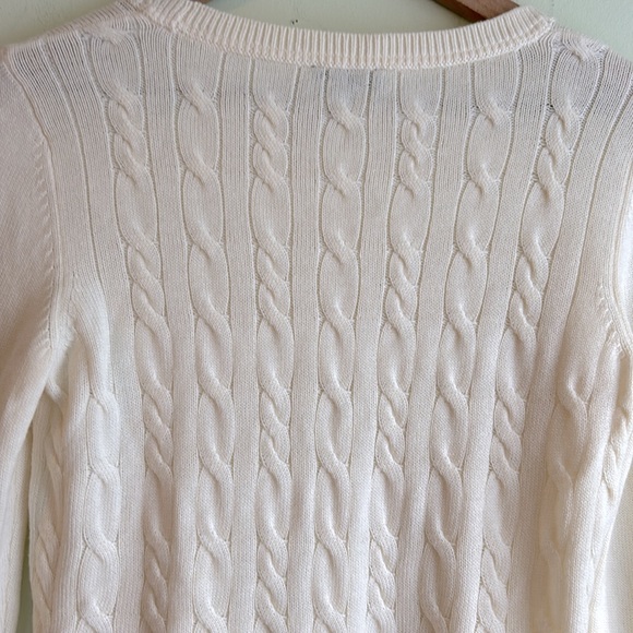 Talbots Wool Blend Cable Knit Sweater - Picture 4 of 6